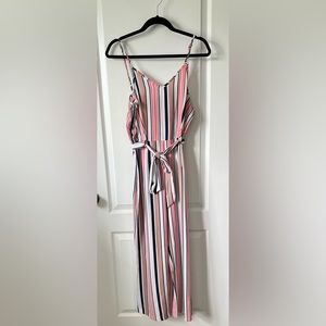 Striped jumpsuit